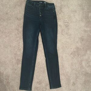 Extra high-rise rockstar, super skinny jeans, size 6, Old Navy